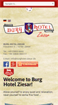 Mobile Screenshot of burghotel-ziesar.de
